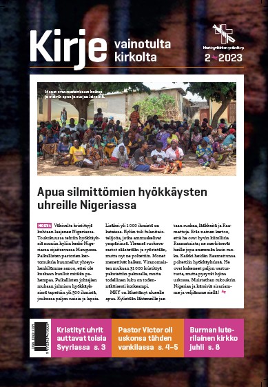 Kirje vainotulta kirkolta 2/2023 Kansi